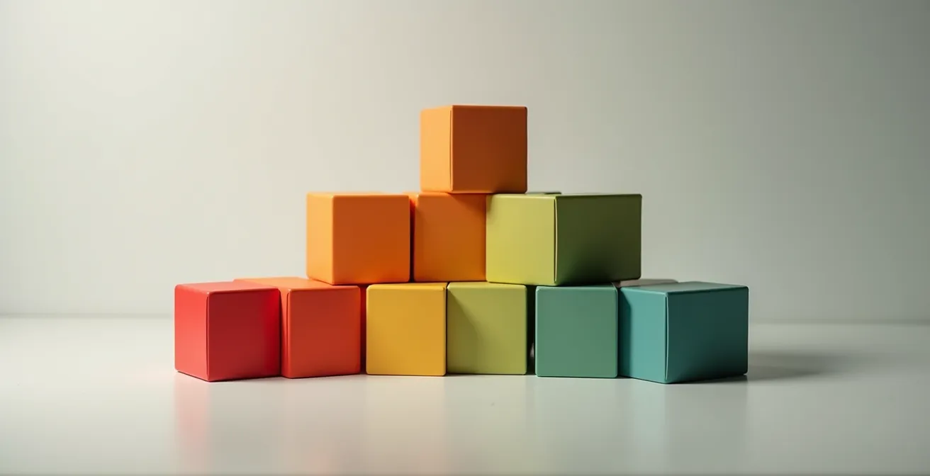 Matrice colorata ABC-XYZ per classificazione articoli magazzino con gradienti di intensità