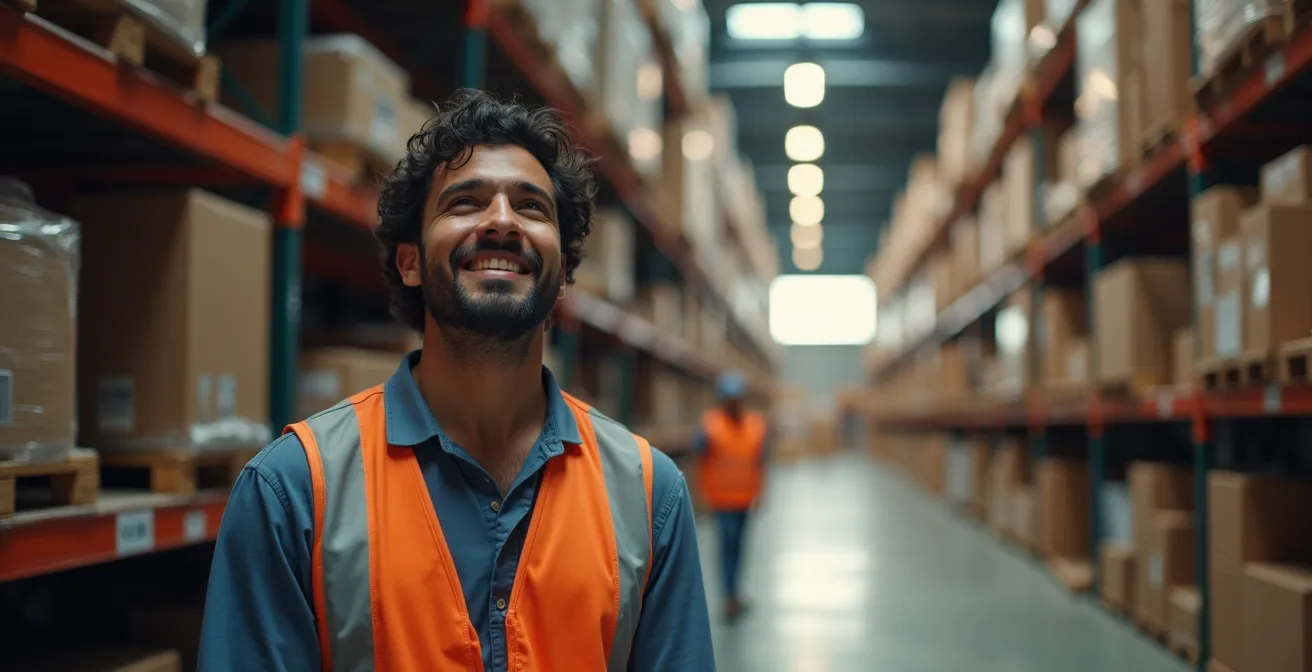 Confronto visivo tra area magazzino congestionata e area ottimizzata dopo rimozione obsoleti